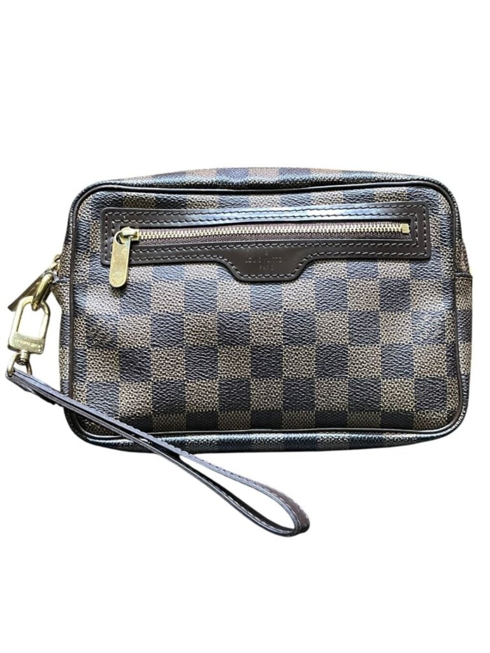 Louis Vuitton Pochette Billet Macao Damier Second Bag Canvas